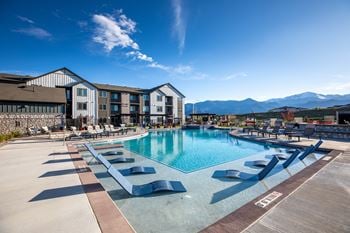 View on centennial apartments swimming pool